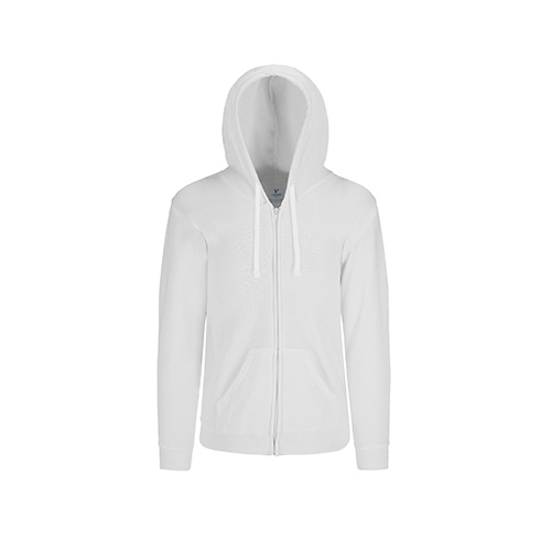 HOODIE YAZ POLY CON CIERRE UNISEX - Vista 2